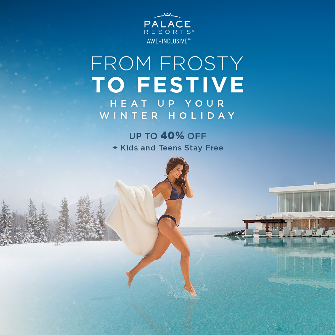 FROM FROSTY TO FESTIVE. Heat Up Your Winter Holiday. Up to 40%* Off + Kids and Teens Stay Free**